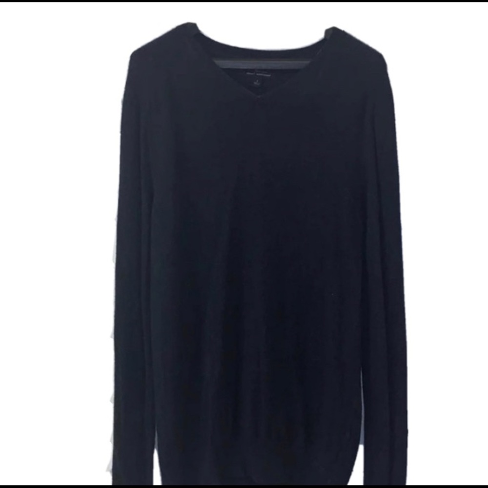 Blue Marc Anthony Long Sleeve V Neck - Size Small